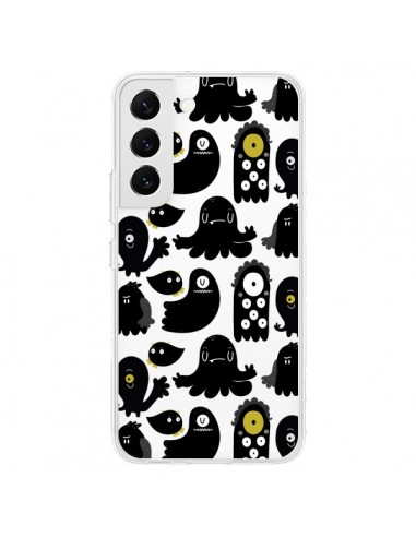 Coque Samsung Galaxy S22 5G Monsters Monstres Pattern Transparente - Maria Jose Da Luz