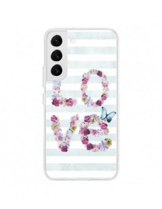Coque Samsung Galaxy S22 5G Love Fleurs Flower - Monica...