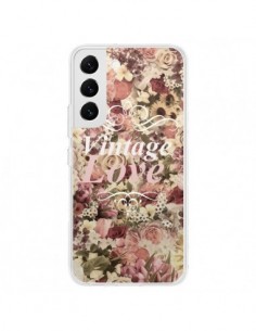 Coque Samsung Galaxy S22 5G Vintage Love Flower - Monica...