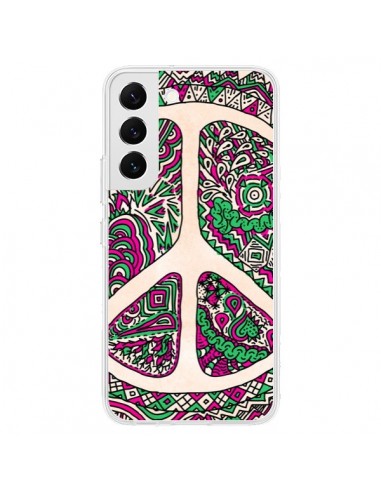 Coque Samsung Galaxy S22 5G Peace and Love Azteque Vainilla - Maximilian San