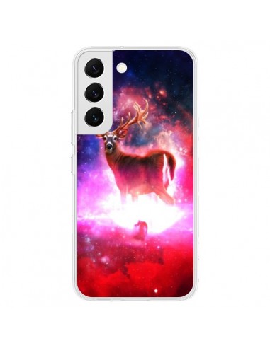 Coque Samsung Galaxy S22 5G Cosmic Deer Cerf Galaxy - Maximilian San