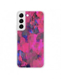 Coque Samsung Galaxy S22 5G Fleurs Rose Lysergic Pink -...