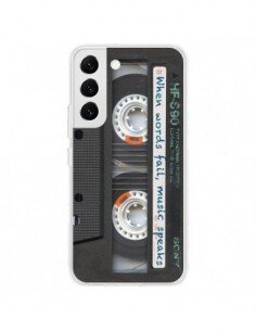 Coque Samsung Galaxy S22 5G Cassette Words K7 -...