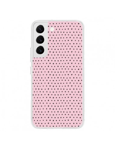 Coque Samsung Galaxy S22 5G Artsy Dots Pink - Ninola Design