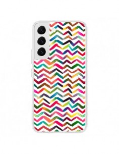 Coque Samsung Galaxy S22 5G Chevron Stripes Multicolored...