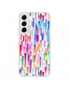 Coque Samsung Galaxy S22 5G Colorful Brushstrokes...