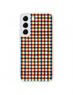 Coque Samsung Galaxy S22 5G Crossed Eyes Lines Red -...