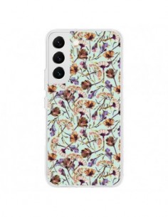 Coque Samsung Galaxy S22 5G Dry Blue Flowers - Ninola Design