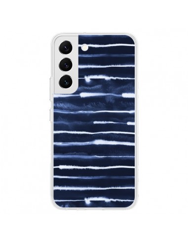 Coque Samsung Galaxy S22 5G Electric Lines Navy - Ninola Design