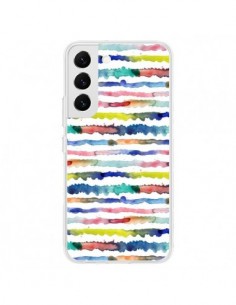 Coque Samsung Galaxy S22 5G Gingham Vichy Yellow - Ninola...