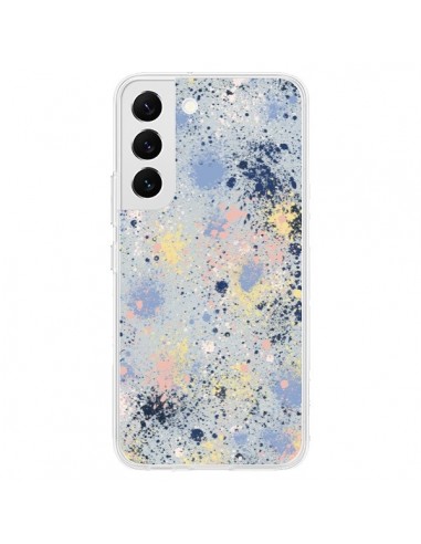 Coque Samsung Galaxy S22 5G Gradient Watercolor Lines Blue - Ninola Design