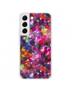 Coque Samsung Galaxy S22 5G Moody Geometry Rustic Brown -...