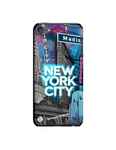 Coque New York City Buildings Bleu pour iPod Touch 5 - Javier Martinez