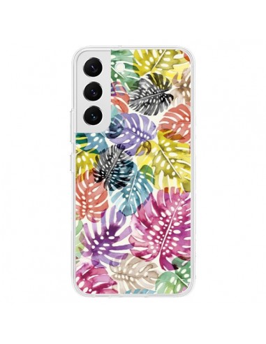 Coque Samsung Galaxy S22 5G Tigers and Leopards Yellow - Ninola Design