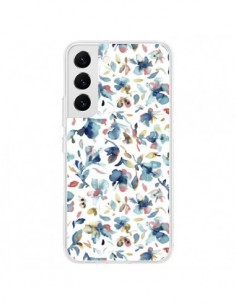 Coque Samsung Galaxy S22 5G Watery Hibiscus Blue - Ninola...