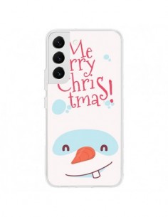 Coque Samsung Galaxy S22 5G Bonhomme de Neige Merry...