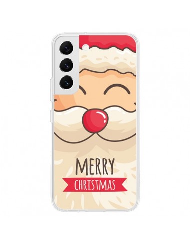 Coque Samsung Galaxy S22 5G Moustache du Père Noël Merry Christmas - Nico