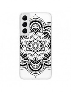 Coque Samsung Galaxy S22 5G Mandala Noir Azteque...