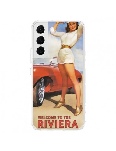 Coque Samsung Galaxy S22 5G Welcome to the Riviera Vintage Pin Up - Nico