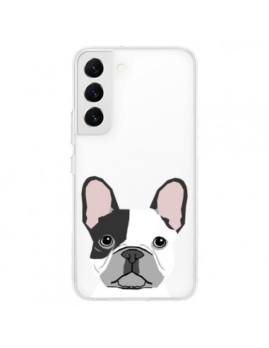 Coque Samsung Galaxy S22 5G Bulldog Français Chien Transparente - Pet Friendly