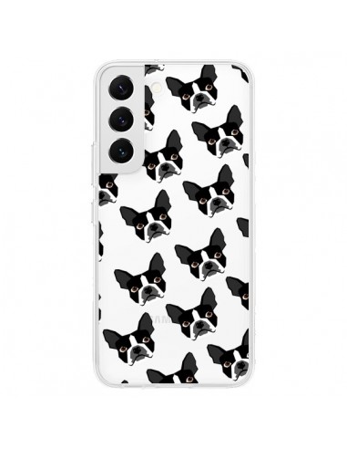 Coque Samsung Galaxy S22 5G Chiens Boston Terrier Transparente - Pet Friendly