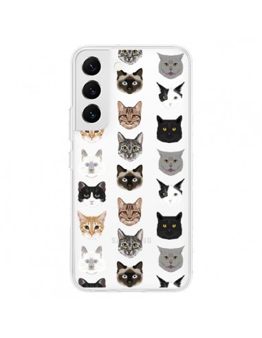 Coque Samsung Galaxy S22 5G Chats Transparente - Pet Friendly