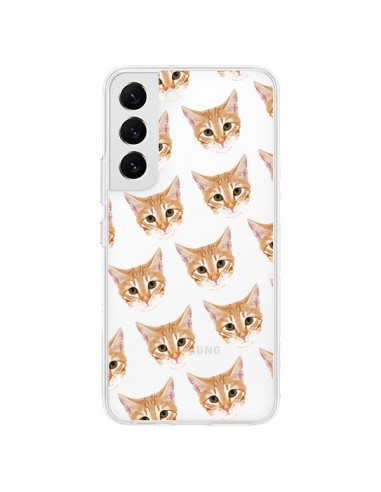 Coque Samsung Galaxy S22 5G Chats Beige Transparente - Pet Friendly