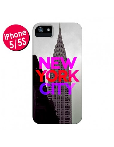 Coque New York City Rose Rouge pour iPhone 5 et 5S - Javier Martinez