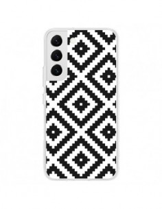 Coque Samsung Galaxy S22 5G Diamond Chevron Black and...