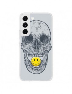 Coque Samsung Galaxy S22 5G Smiley Face Tête de Mort -...