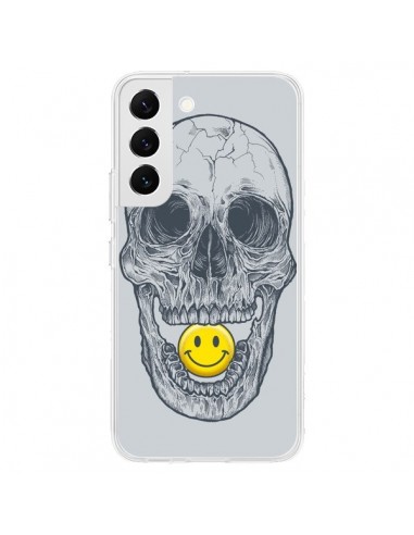 Coque Samsung Galaxy S22 5G Smiley Face Tête de Mort - Rachel Caldwell