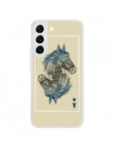Coque Samsung Galaxy S22 5G Cheval Carte Jeu Horse As -...