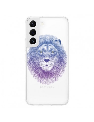 Coque Samsung Galaxy S22 5G Lion Animal Transparente - Rachel Caldwell