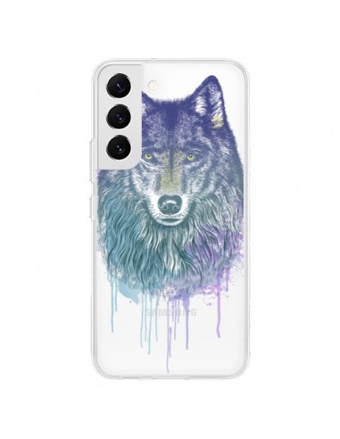 Coque Samsung Galaxy S22 5G Loup Wolf Animal Transparente - Rachel Caldwell