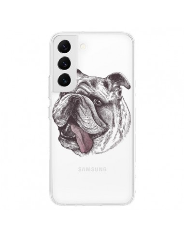 Coque Samsung Galaxy S22 5G Chien Bulldog Dog Transparente - Rachel Caldwell