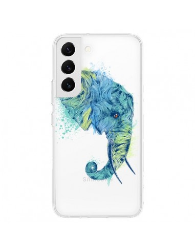 Coque Samsung Galaxy S22 5G Elephant Elefant Transparente - Rachel Caldwell