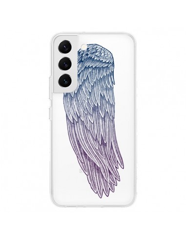 Coque Samsung Galaxy S22 5G Ailes d'Ange Angel Wings Transparente - Rachel Caldwell