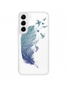 Coque Samsung Galaxy S22 5G Plume Feather Fly Away...