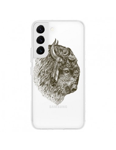 Coque Samsung Galaxy S22 5G Buffalo Bison Transparente - Rachel Caldwell