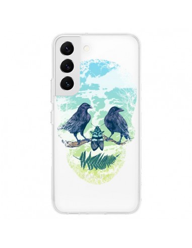 Coque Samsung Galaxy S22 5G Tête de Mort Nature Transparente - Rachel Caldwell