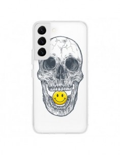 Coque Samsung Galaxy S22 5G Tête de Mort Smiley...