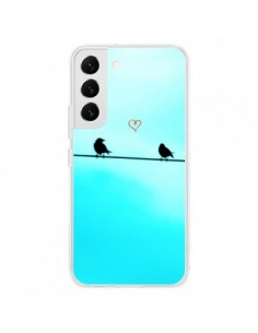 Coque Samsung Galaxy S22 5G Oiseaux Birds Amour Love - R...