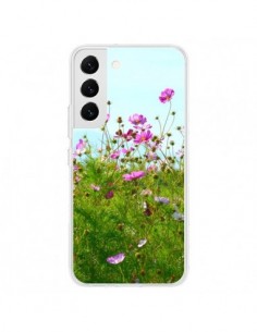 Coque Samsung Galaxy S22 5G Fleurs Roses Champ - R Delean