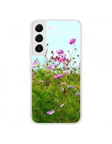 Coque Samsung Galaxy S22 5G Fleurs Roses Champ - R Delean