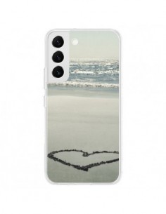 Coque Samsung Galaxy S22 5G Coeoeur Plage Beach Mer Sea...