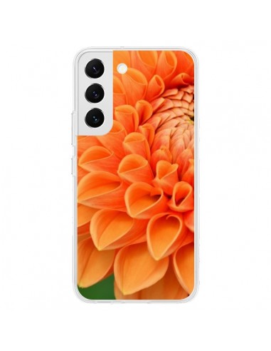 Coque Samsung Galaxy S22 5G Fleurs oranges flower - R Delean