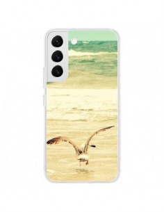 Coque Samsung Galaxy S22 5G Mouette Mer Ocean Sable Plage...