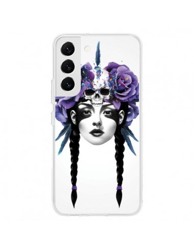 Coque Samsung Galaxy S22 5G Fille Fleurs Warrior - Ruben Ireland