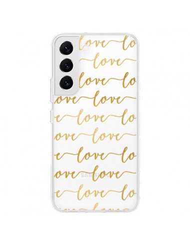 Coque Samsung Galaxy S22 5G Love Amour Repeating Transparente - Sylvia Cook