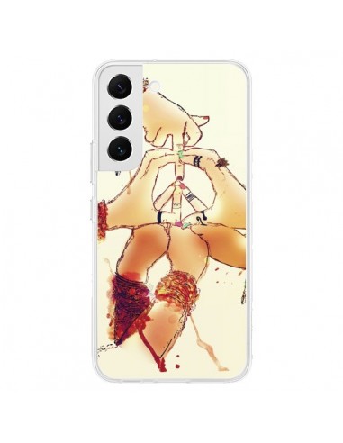 Coque Samsung Galaxy S22 5G Peace and Love - Sara Eshak